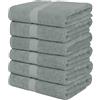Utopia Towels - 6 Asciugamani di Cotone - (60 x 120 cm), Grigio - Asciugamani per Piscina, Spa e Palestra Asciugamani di Medie Dimensioni, Leggeri e Molto Assorbenti(Grigio Freddo)