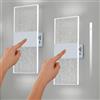 VOMI Applique da Parete Interno a Batteria con Interruttore e Porta di Ricarica USB, 2 Pezzi Bianco Lampada da Parete LED Senza Fili Ricaricabile Luce Magnetica, 3 Luminosità Regolabili, 6000K