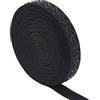 BENECREAT Nastro elastico antiscivolo in silicone da 10 iarde/9,14 m, nastro elastico nero da 18,5 mm, nastro elastico in silicone lavorato per progetti di cucito per abbigliamento