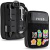 TACTICAL_GEEK TACTICAL GEEK Block E3.0 Molle Pouch EDC Pouch Tattico compatto impermeabile 500D CORDURA Multifunzionale EDC Pouch Leggero Molle Pouch Organizer con tasca per cellulare e slot per attrezzi
