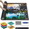 MOZOOSON Tappeto Puzzle da 2000, 1500, 1000 Pezzi, Tappetino Puzzle Feltro, Puzzle Portatile Tappetino, Puzzle Roll Up Mat Puzzle Pad Accessori per Puzzle