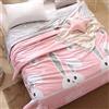 FANSU Copriletto Trapuntato Matrimoniale Singolo Elegante Reversibile Coperta Trapunta Primaverile Estivo Antipolveri Copri Letto per Camera da Letto (Coniglio,140x200cm)