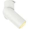 SSC-LUXon TOBI-L Faretto da parete 2 in 1 per parete e soffitto con LED GU10, 6 W, luce bianca calda, orientabile, girevole