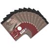 Landre 100050295 - Blocco Recycling in carta riciclata, DIN A6, 60 g/mq, 10 pezzi, 50 fogli a quadretti, con fori laterali