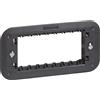 BTicino Living NOW Supporto 4 moduli fornito con valva di protezione - K4704