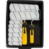 Coral 43510 - Kit di verniciatura Easy Coater con coperchi professionali da 1,75 cm di diametro e mini rulli, 11 pezzi