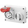 GEWISS SPA Presa fissa interbloccata 3P+N+T 32A 346-415V - 50/60HZ 6H - IP44 - GEW GW66120