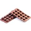 silikomart | SCG01 Stampo in Silicone per Cioccolatini MONAMOUR, Antiaderente, 15 Cioccolatini, Confezione da 1 Stampo per Dolci, Easy Choc 3D, 30 x 22 mm, h 25 mm, Made in Italy