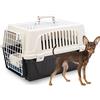 Ferplast Trasportino Gatto, Trasportino Cane Taglia Piccola, Cani e Gatti max 5 Kg, Tetto Apribile, con Cuscino e Ciotola inclusi 32,5 x 48 x h 29 cm, ATLAS 10 OPEN Trasportino Rigido,