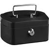 Idena 50025 - Cassetta portavalori 6, dimensioni 155 x 120 x 90 mm, colore nero, 1 pz.