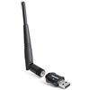 Hamlet HNW600ACU - Chiavetta USB WIFI Ieee802.11 AC 600 MBPS. Antenna alto guadagno e sostituibile.