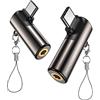 MOSWAG Adattatore USB C a Jack 3,5 mm Tipo ad Angolo Retto - Adattatore Audio AUX in Lega di Zinco per Cuffie - Compatibile con Samsung Galaxy S23 S22