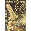 Afie 69-7076 - Biglietto di auguri per il vostro matrimonio, 2 flute, bottiglia secchio Champagne Vino bianco soffice, stelle dorate e feste, prodotto in Francia