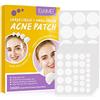 KLLALO Cerotti Brufoli, Hydrocolloid Patch, Impermeabili e Traspiranti Patch Per l'acne, Acne Pimple Healing Patch Invisibile e Stella Patch Brufoli, Copertura assorbente Per l'acne (192 patches-5 size)