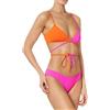 Goldenpoint Bikini Donna Reggiseno Triangolo Incrociato Bicolor, Colore Rosa, Taglia 3