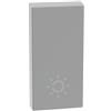 BTicino Copritasto con simbolo lampada per comandi assiali MatixGo Bticino JG4916A silver