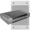Lazmin112 Box unità ottica con interfaccia SATA USB2.0, Riscrittore disco ottico DVD esterno portatile USB 2.0 / SATA da 5,25 pollici per Windows XP / 7/8/10(Spina UE)