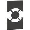 BTicino Living NOW Cover Nera per presa Unel Schuko P40 - KG03