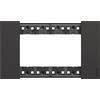 BTicino Living NOW Placca nera 4 moduli - KA4804KG