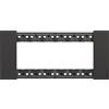 BTicino Living NOW Placca nera 6 moduli - KA4806KG