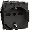 BTicino Living NOW Presa nera 2P+T 10/16A 250Vac Unel Schuko - KG4140A16