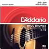 D'Addario EJ12 80/20 BRONZE SET CORDE 13/56