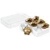 Tescoma 630934 Delicia Tagliabiscotti per Frollini di Natale, Plastica, Oro/Bianco, 1 Pezzo