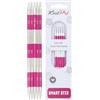 KnitPro Ferri da maglia: doppia punta, metallo, rosa, 4 mm