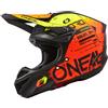 ONEAL Casco O Neal 5SRS Polyacrylite Scarz rosso giallo