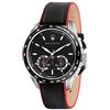 Maserati Orologio da uomo, Collezione Traguardo, con movimento al quarzo e funzione cronografo, in acciaio e cuoio - R8871612028