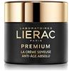 Lierac Premium la Crème Soyeuse Crema Viso Anti Età con Acido Ialuronico, Pelle da Normale a Mista, Formato da 50 ml