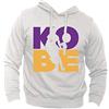 Generico Felpa Kobe con Cappuccio e tascone Centrale Stampa Diretta- Hoodie Basket NBA Black Mamba (Bianco, XL)