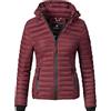 Marikoo Giacca Trapuntata Mezza Stagione da Donna Samtpfote Rosso Bordeaux XL