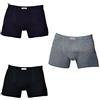 PRIMAL (4pz) Boxer calibrato in Cotone Elasticizzato Assortito (Blu, Grigio, Nero)