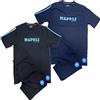 Generico Pigiama Napoli 100% Cotone Pigiami Calcio Uomo Homewear Personalizzabile con Nome e Numero PS 41396 - BS
