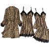 topgrowth t shirt Topgrowth 4 PCS Camicie da Notte Donna Pigiama Seta Intimo Donna Leopardato Camiciola Indumenti da Notte con Pizzo Canotta Abiti Completo Intimo Babydoll Set