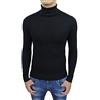 Evoga Maglione Dolcevita Uomo Invernale Casual (XXXL, Grigio)