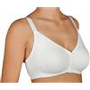 Leo Corsetteria Reggiseno Aperto Davanti Anallergico Preformate No Cuciture No Ferretto Marta Tg.3 Coppa B Bianco