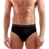 Enrico Coveri 12 Pezzi Slip Uomo in Cotone Bielastico ES1000 Nero 4/M