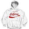 Generico Felpa Cochina Bella Fresca con Cappuccio e tascone Gag Divertente - Hoodie cochina Happiness (XL, Bianco)