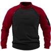 Onsoyours Pullover in Pile per Uomo Giacca da Combattimento in Pile Militare Antivento Caldo Pullover Felpe Senza Cappuccio Tattiche per Uomo Nero L