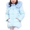 AnKoee Unisex Piumino Bambino Invernale Giacca Bambina Impermeabile Piumino Lungo Cappuccio Cappotto Bambina Snowsuit per Bambini (Rosa Rossa, 130/5-6 Anni)
