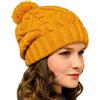 Entire Empire Berretto da uomo e da donna con pompon (blu, grigio, bordeaux, nero o senape) - cappello invernale lavorato a maglia con pompon per uomo e donna - cappello di lana lavorato a maglia grossa Tagli