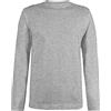 Logostar T Shirt Uomo Maglia Maniche Lunghe Uomo | Maglia Uomo Taglie Forti 3XL - 15XL con Collo Rotondo | Maglietta Uomo a Manica Lunga in Cotone | Maglia Cotone Manica Lunga Uomo | Charcoal, 10XL