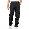 LY4U Pantaloni da Uomo Foderati in Pile Soft Shell Antivento Inverno Neve Escursionismo Pantaloni da Golf da Passeggio Nero XXL