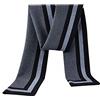 WANYING Sciarpa Uomo Giovane Autunno Inverno 6% Lana Morbido Business 180 × 30 cm a quadri blu scuro & blu chiaro