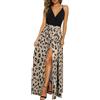 Newshows Donna Estate Profondo Scollo a V Leisure Spaghetti Dress Flower Print Split Maxi per Beach Party(Floral 03,M)