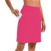 Timuspo Activewear - Gonna da donna, lunghezza al ginocchio, con pantaloncini interni, gonna da tennis, a vita alta, con pantaloni, perfetta per sport, golf, escursionismo, Blu mare, XXL