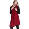 Prettystern Lunga Stola Pashmina Cachemire Scialle Puro Cashmere Donna Sciarpa Uomo Leggera Grande Invernale Sciarpone Avorio Bianco