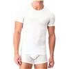 Liabel 3-6 Pezzi - Maglietta Intima Uomo Cotone BIELASTICO Girocollo - Maglia Intima Uomo Elasticizzata - 03858 23 (M, 6 Pezzi Bianco)